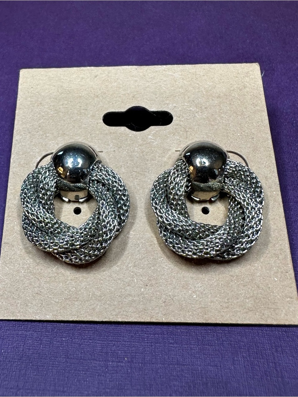 MI AMORE
 Braided Hoop Drop Earrings - Women Jewelry